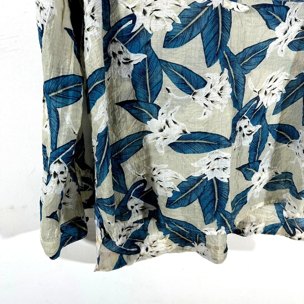 SOFT SURROUNDINGS Gillian Top Tunic Long Sleeves Rayon Blue Womans Large - Picture 3 of 12